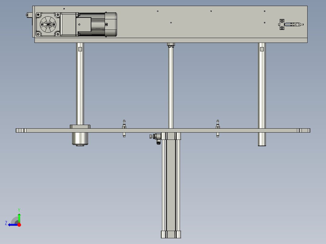 后A升降机右视图