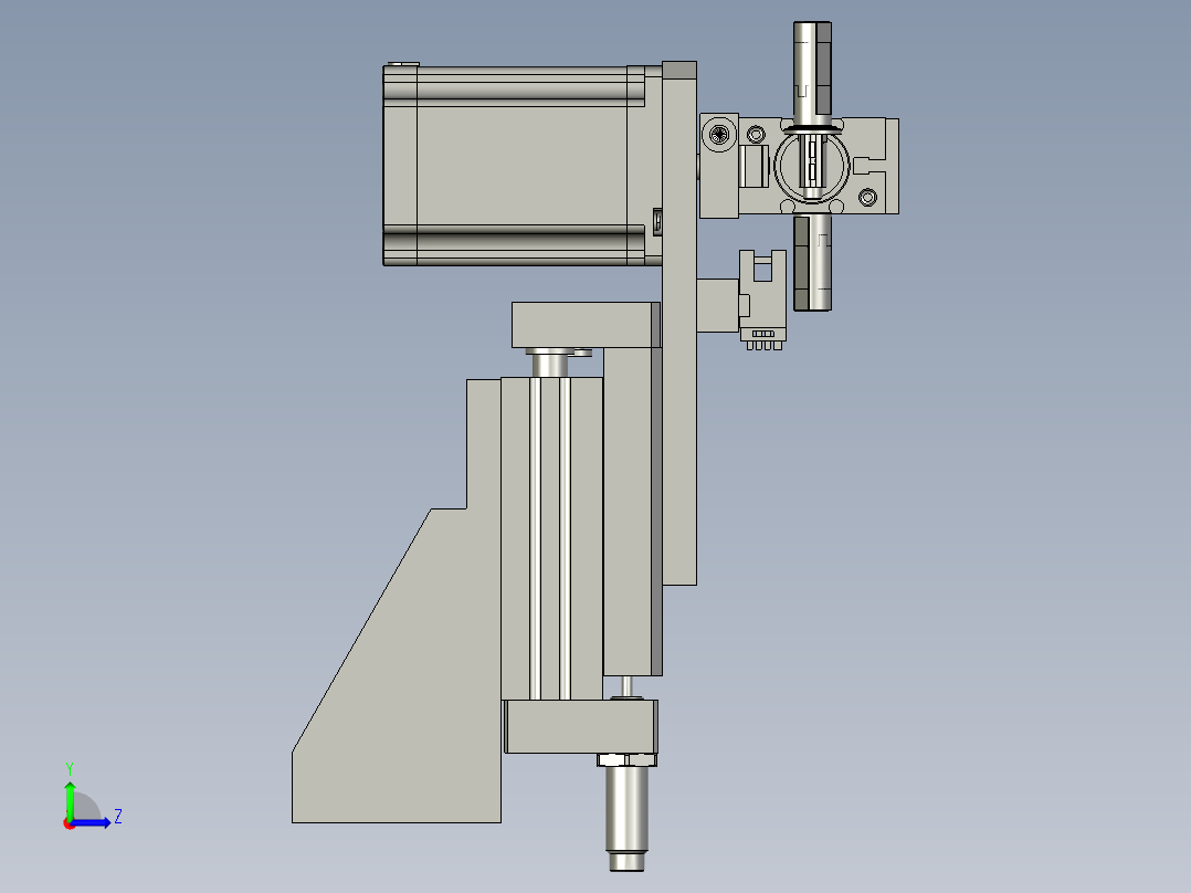转轴翻转送料部件左视图