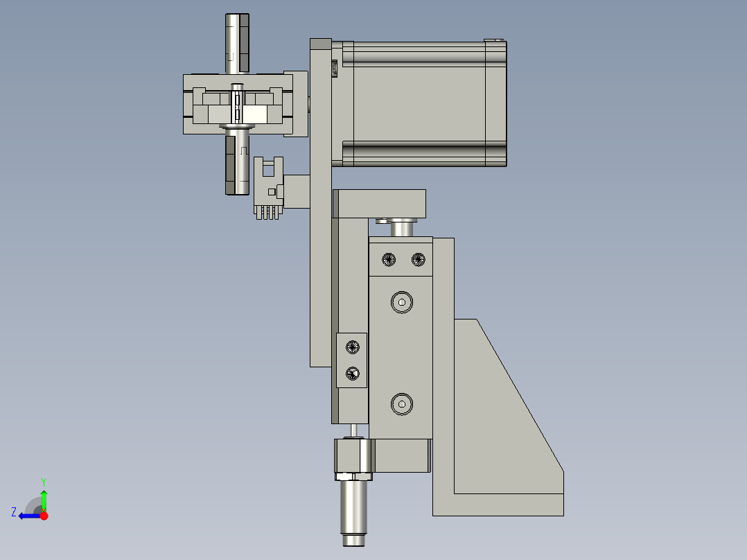 转轴翻转送料部件右视图