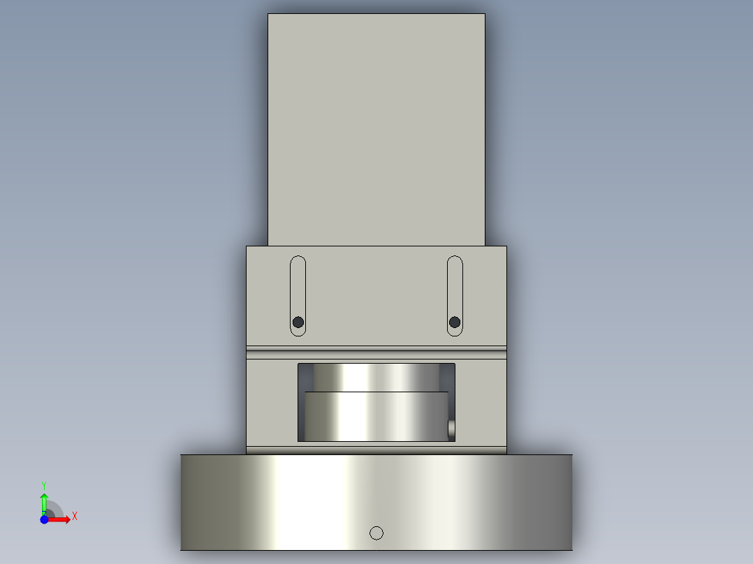 CCD光源组件前视图