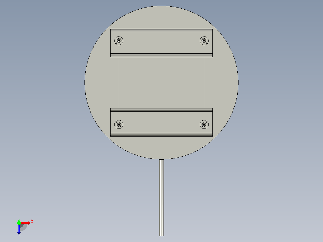 CCD光源组件俯视图