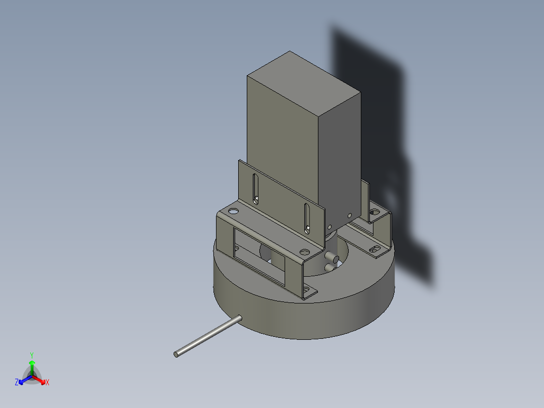 CCD光源组件正等轴测图