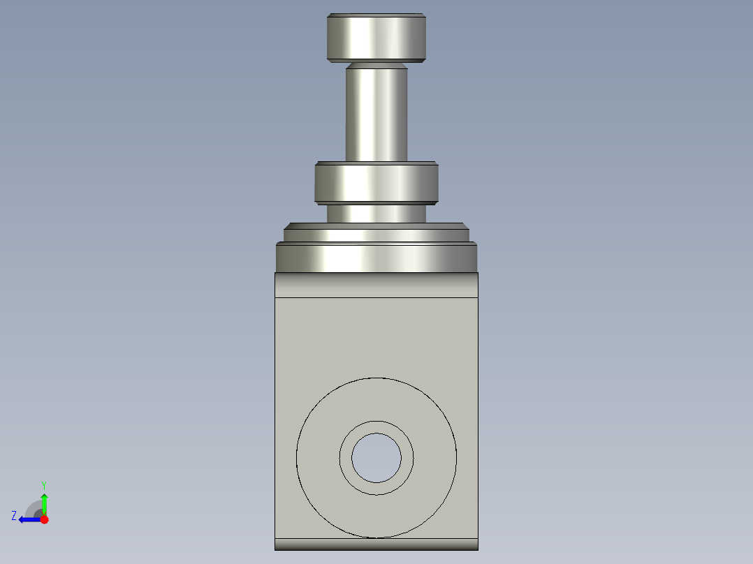 调速阀PSA6亚德客右视图