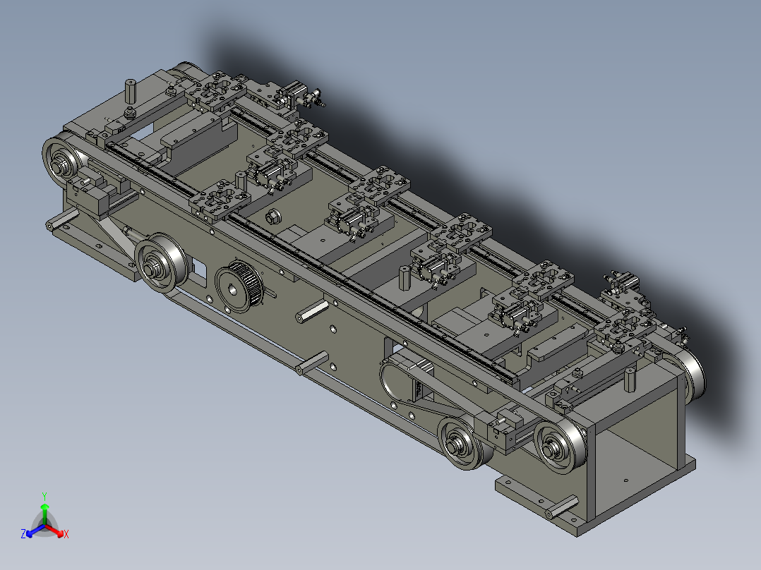 环形工件移栽组装装置主视图