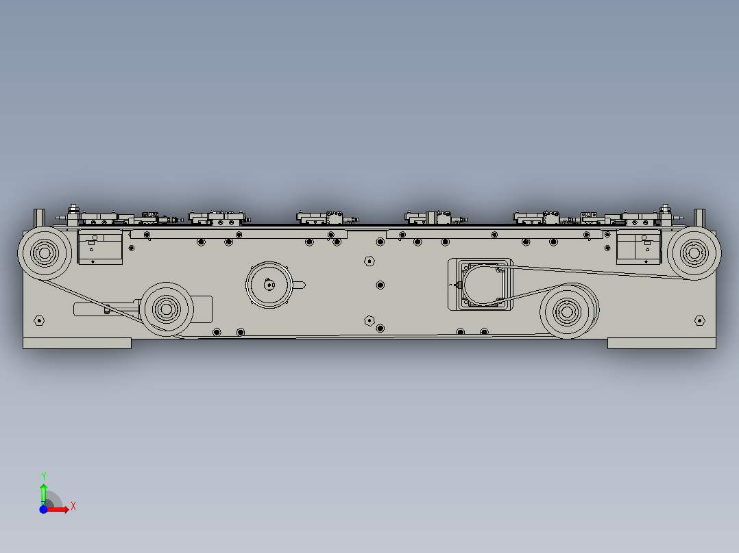 环形工件移栽组装装置前视图