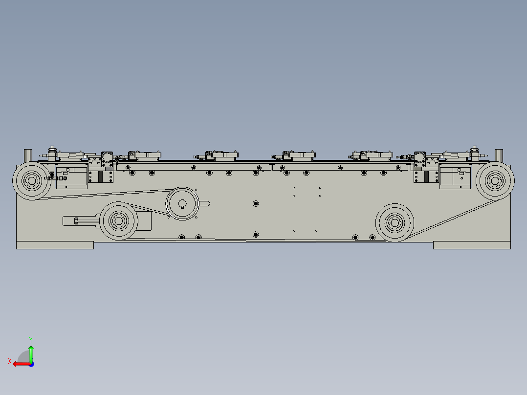 环形工件移栽组装装置后视图