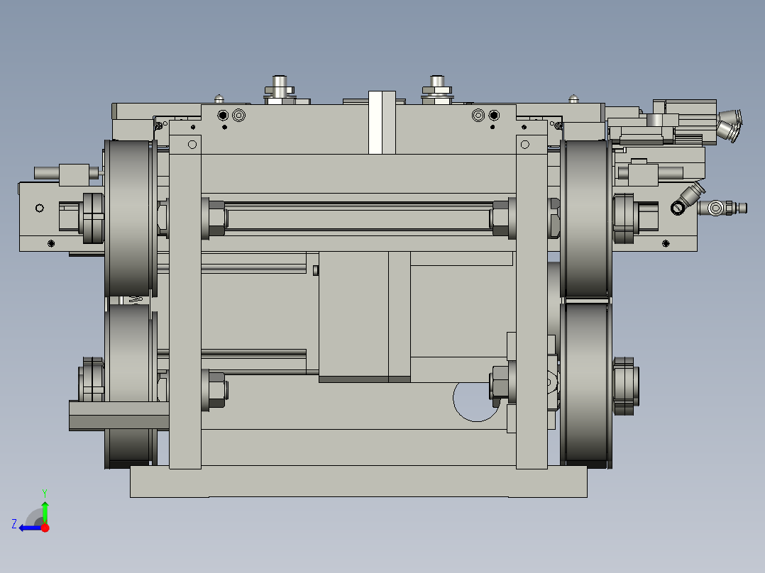 环形工件移栽组装装置右视图