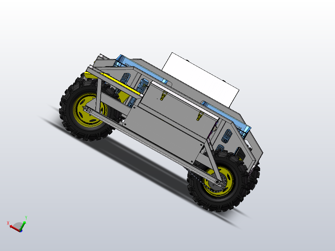 遥控四驱山地运输车组装主视图