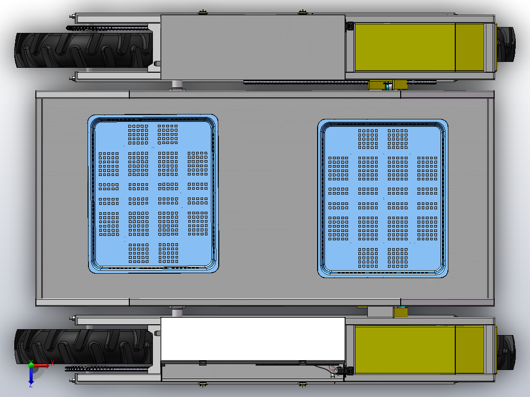 遥控四驱山地运输车组装俯视图