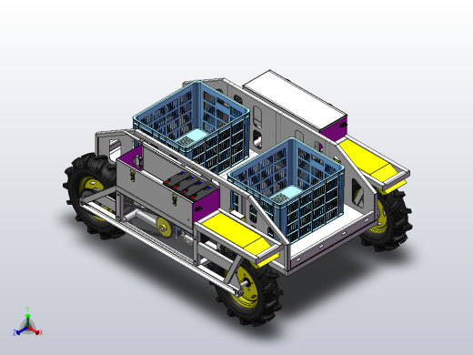 遥控四驱山地运输车组装正等轴测缩略图