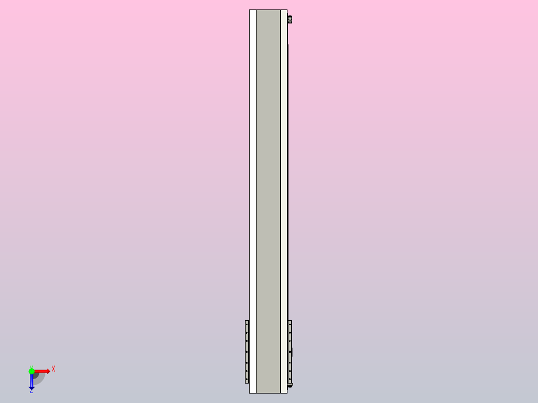 直驱直线电机轴TPA-LNP-140D-P12-L1080-C-1-3-C-10-N3(磁栅尺)俯视图