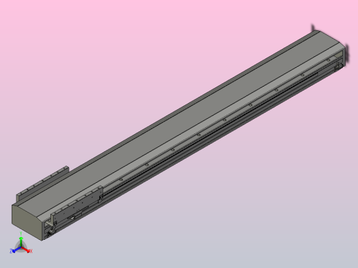 直驱直线电机轴TPA-LNP-140D-P12-L1080-C-1-3-C-10-N3(磁栅尺)正等轴测缩略图