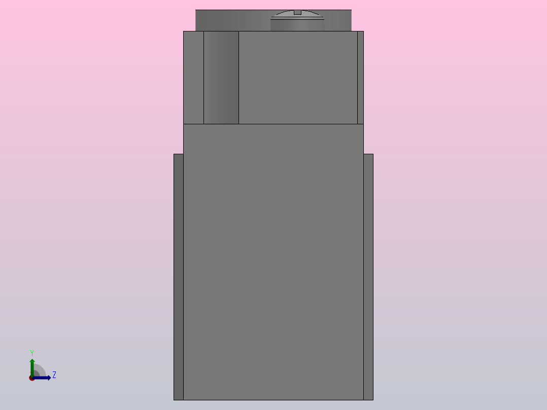5Y5000系列5通先导式电磁阀5Y5220-6DD-01左视图