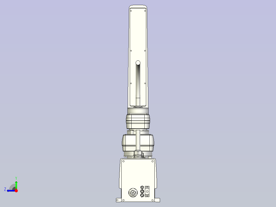 yk800xg_400机器人三维数模图纸右视图
