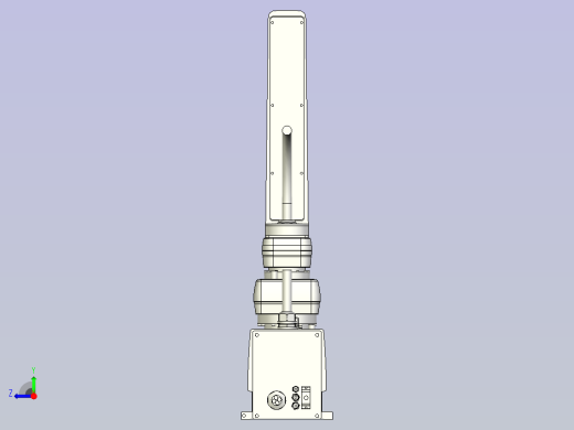 yk800xg_400机器人三维数模图纸右视缩略图