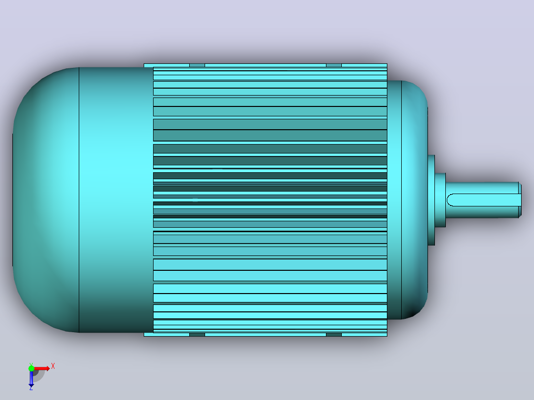 Y2-90L4 1.5kw电机俯视图