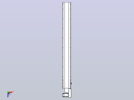 皮带直线轴半封闭可选导轨TPA-HNB-175D-140-L1500-MR-C-P75-N3俯视缩略图