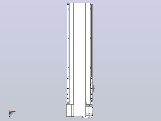 皮带直线轴半封闭可选导轨TPA-HNB-175D-140-L400-LP-C-P75-N3俯视缩略图
