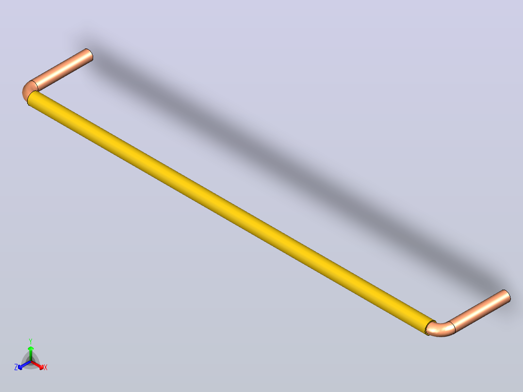 插头连接器Wirebridge_25.4xD0.6mm主视图