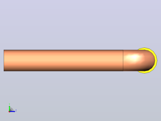 插头连接器Wirebridge_25.4xD0.6mm左视缩略图