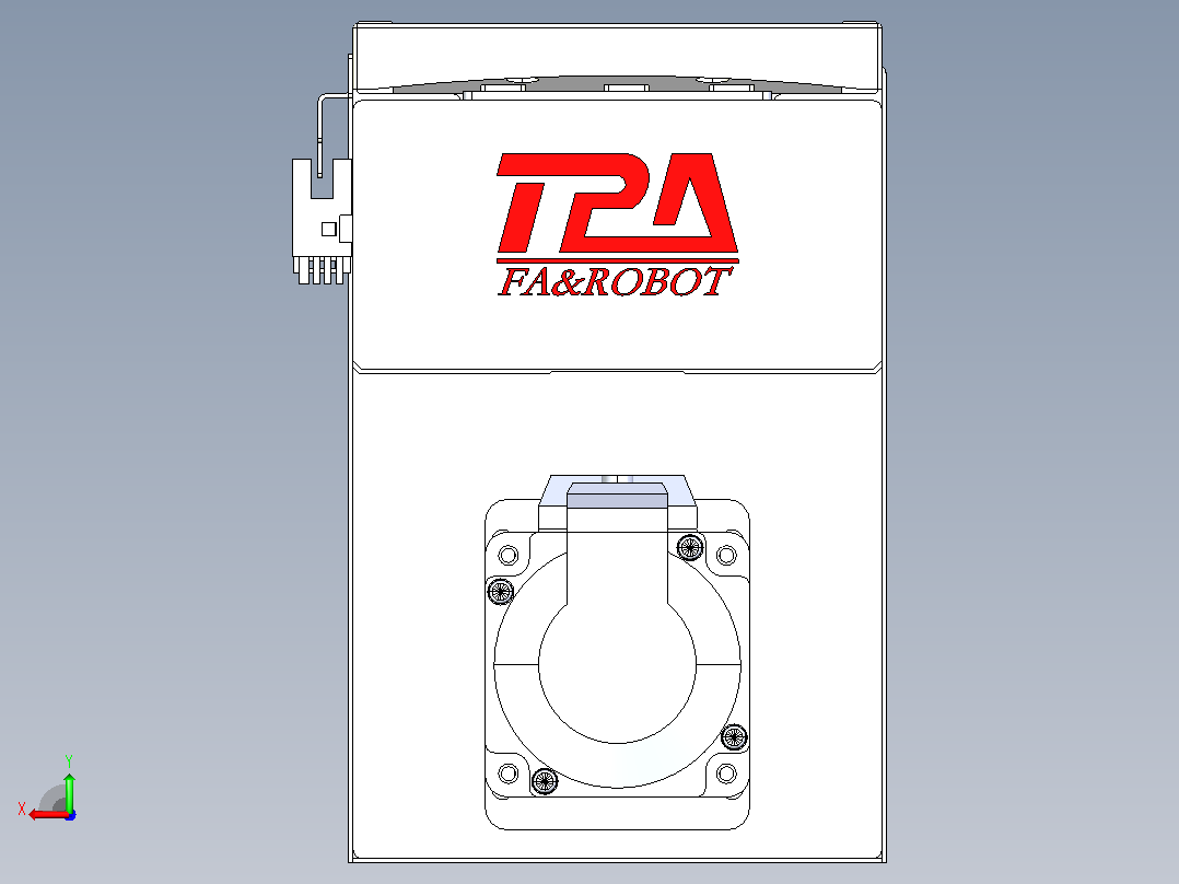 滚珠丝杠直线轴带导轨全封闭TPA-HCR-120D-1610C-L800-MP-Y-P40-N3后视图