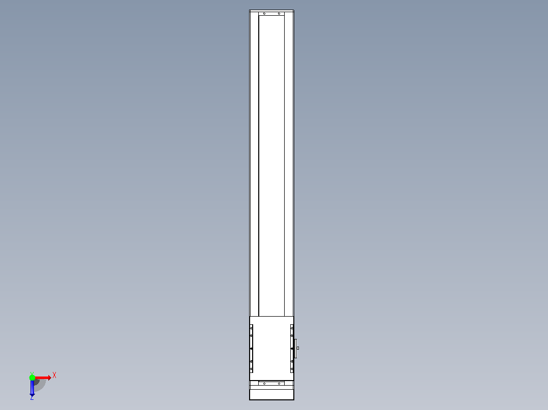 滚珠丝杠直线轴带导轨全封闭TPA-HCR-120D-1610C-L800-MP-Y-P40-N3俯视图