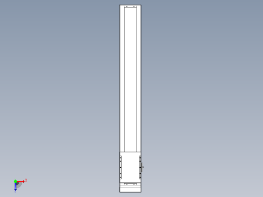 滚珠丝杠直线轴带导轨全封闭TPA-HCR-120D-1610C-L800-MP-Y-P40-N3俯视缩略图