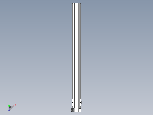 皮带直线轴半封闭可选导轨TPA-HNB-140D-120-L1500-RP-Y-P40-N3俯视缩略图