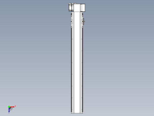 皮带直线轴半封闭可选导轨TPA-HNB-105D-90-L650-LP-Y-P20-N3俯视缩略图