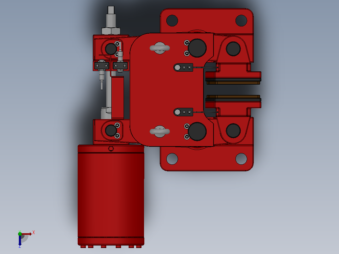 SBD-C安全制动器_SBD250-C-2000×40ⅡRL.WL.CL俯视图