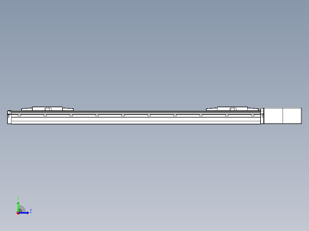 皮带直线轴双滑块型TPA-GCBS-120-P70-L250-QL-M20-N3左视图