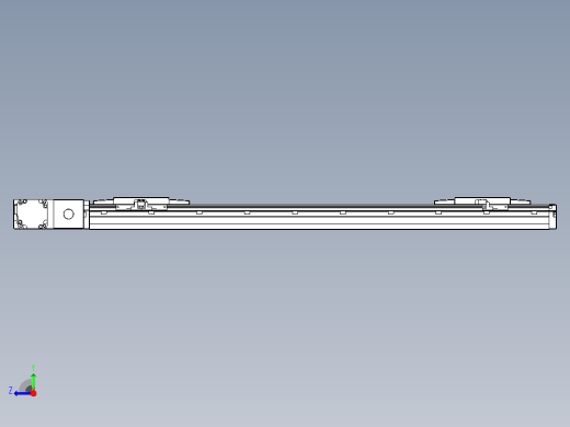 皮带直线轴双滑块型TPA-GCBS-120-P70-L250-QL-M20-N3右视缩略图
