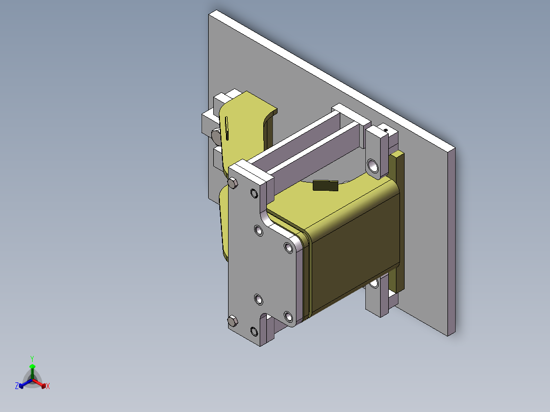 推土机托轮座整体钻孔工装正等轴测图