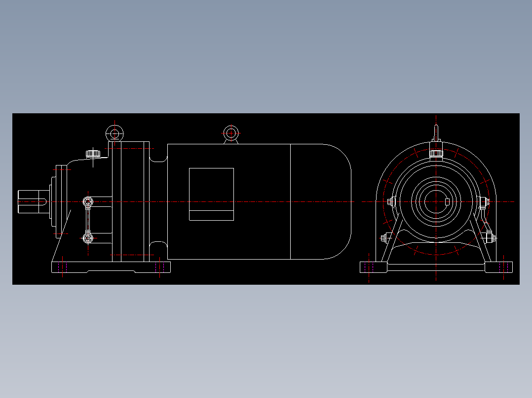 XLD XWD XL XW四种类型单级摆线针轮减速机CAD图纸