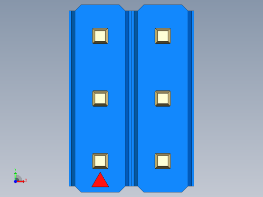 彩色公头100mil（2.54mm）系列-DS1021_blue_3x02p_100mil_Type1_rev1.0前视缩略图
