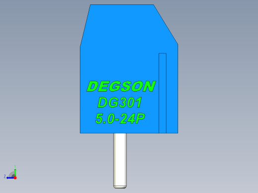 DEGSON DG301 系列 5.0mm 接线端子-DG301-5.0-24P-12-00AH右视缩略图