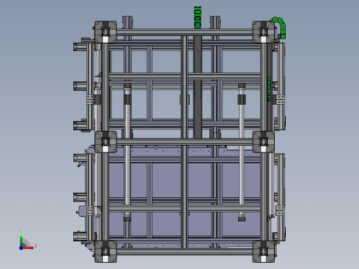 双层夹具移动滑台前视缩略图