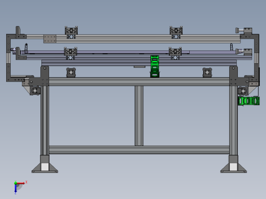 双层夹具移动滑台俯视缩略图