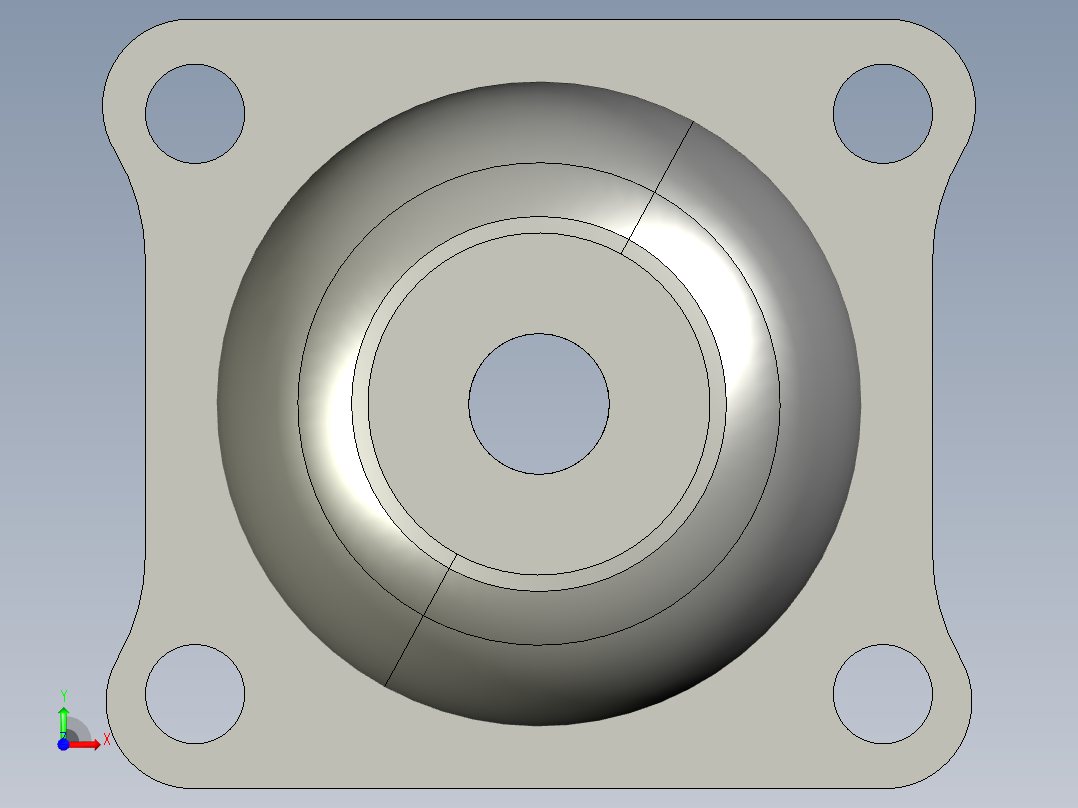 减震止动前视图