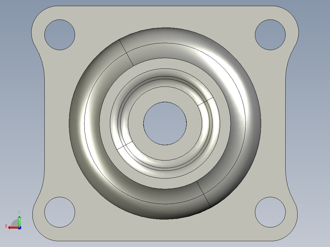 减震止动后视图