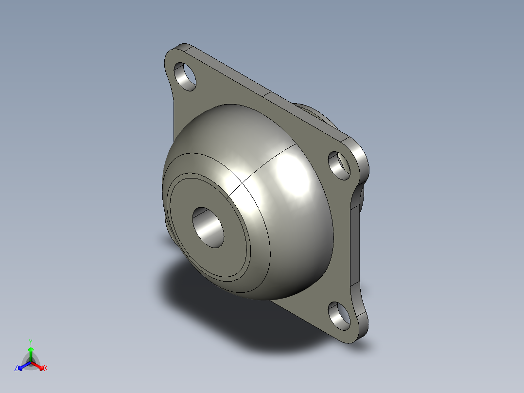 减震止动正等轴测图