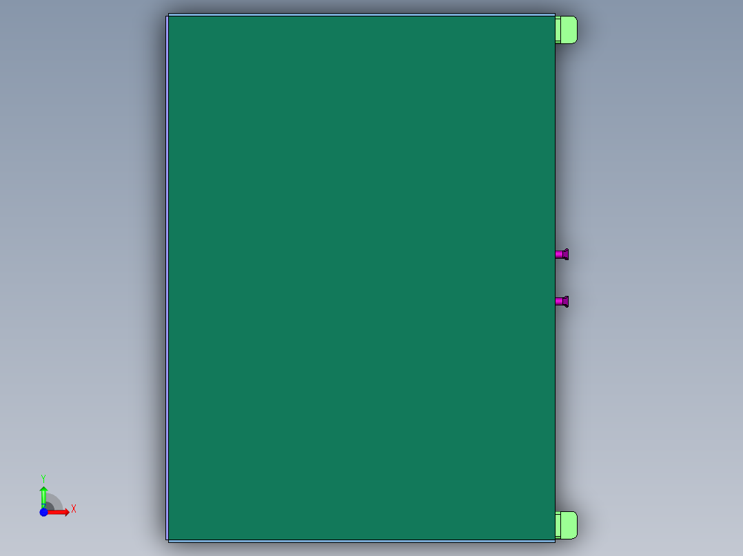 工件旋转式径向打螺丝机前视图