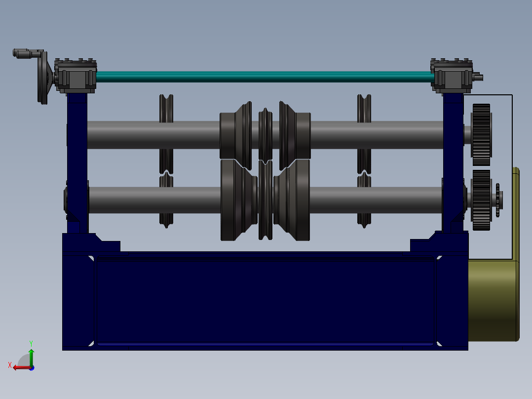 181数控捆扎机床后视图