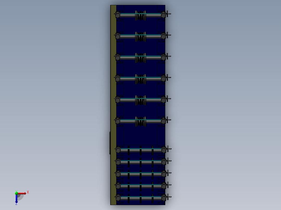 181数控捆扎机床俯视图