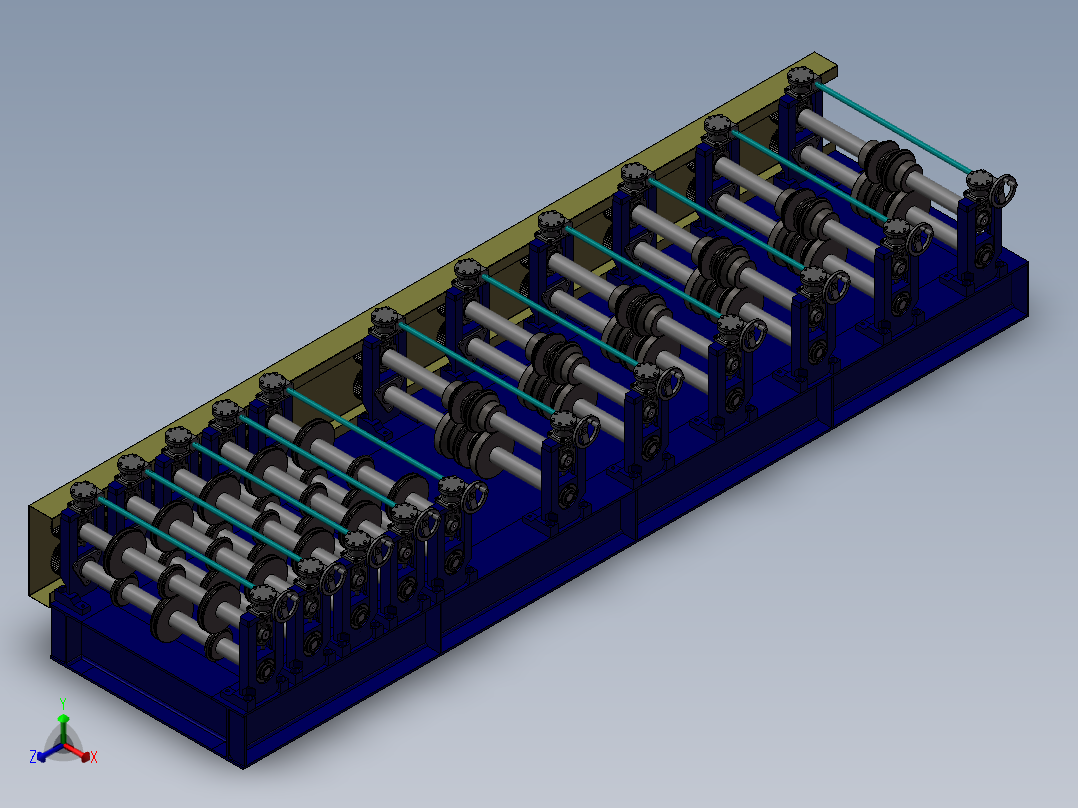 181数控捆扎机床正等轴测图