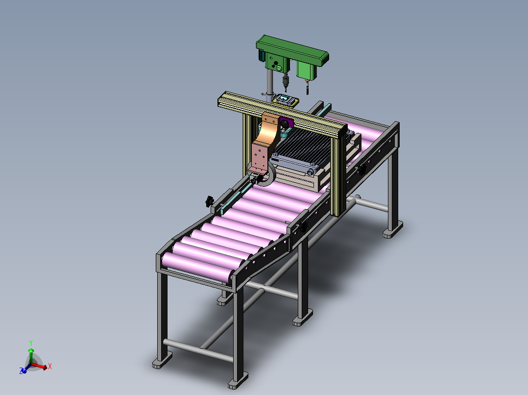 带条形码识别功能的散热器的输送机
