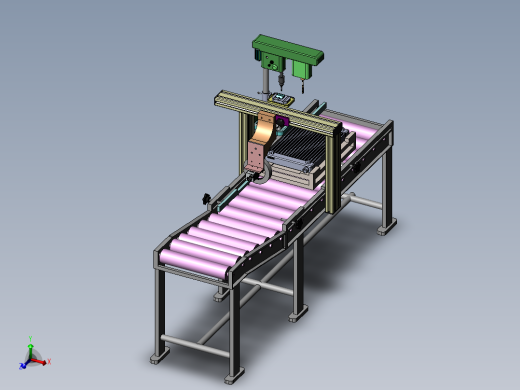 带条形码识别功能的散热器的输送机