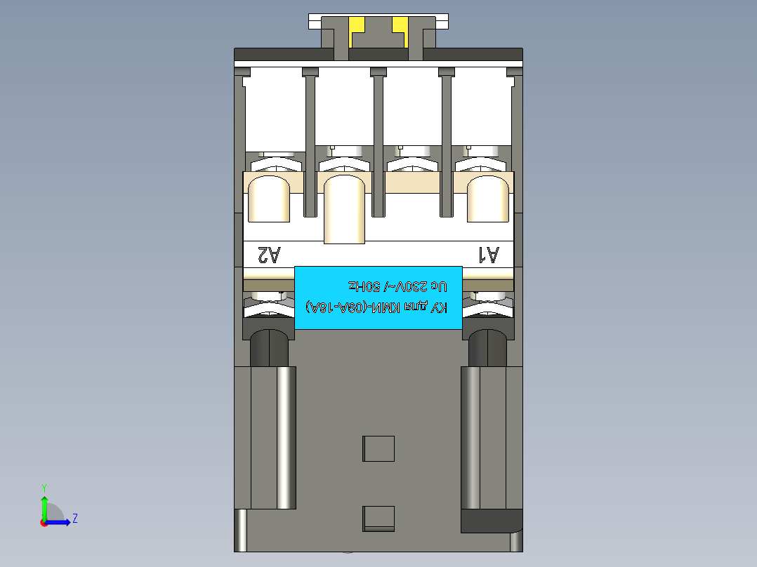 接触器KMI-11210 12A 24V-AC3 1号IEK左视图