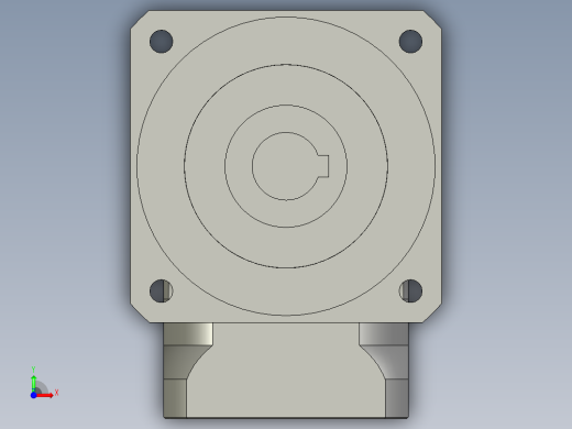 斜齿ZPGH115T-L2 19-70-90-M6 KCZ25.STEP前视缩略图