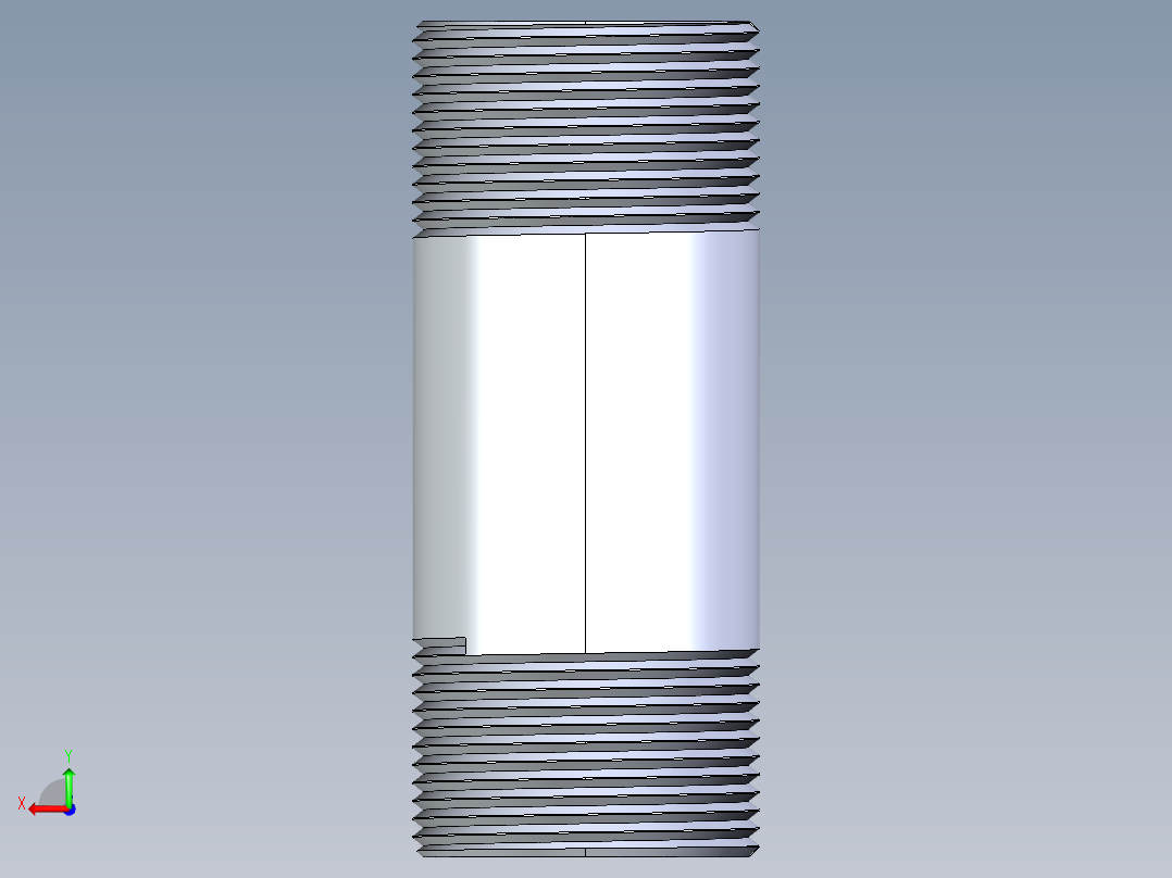 CPVC管件33-Sch80_Nipple_MPTxMPT_9861-173_1.25in x 4in后视图